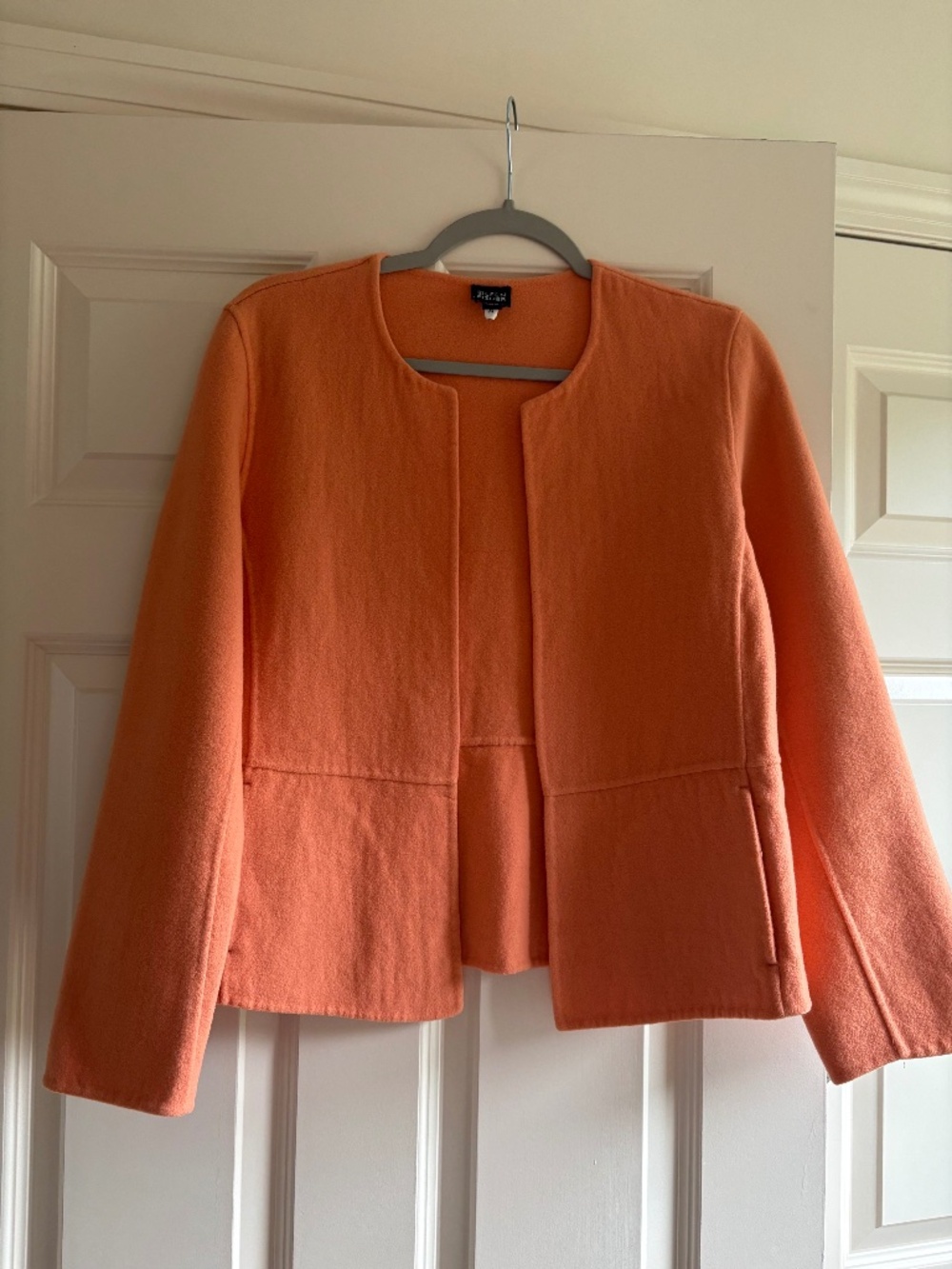 Orange Eileen Fisher Jacket Wool Womens Small